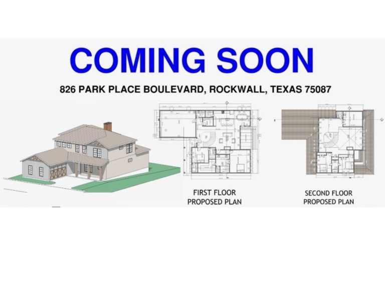 Property Photo of 826 Park Place Boulevard, Rockwall 75087 – Home for Sale in Rockwall